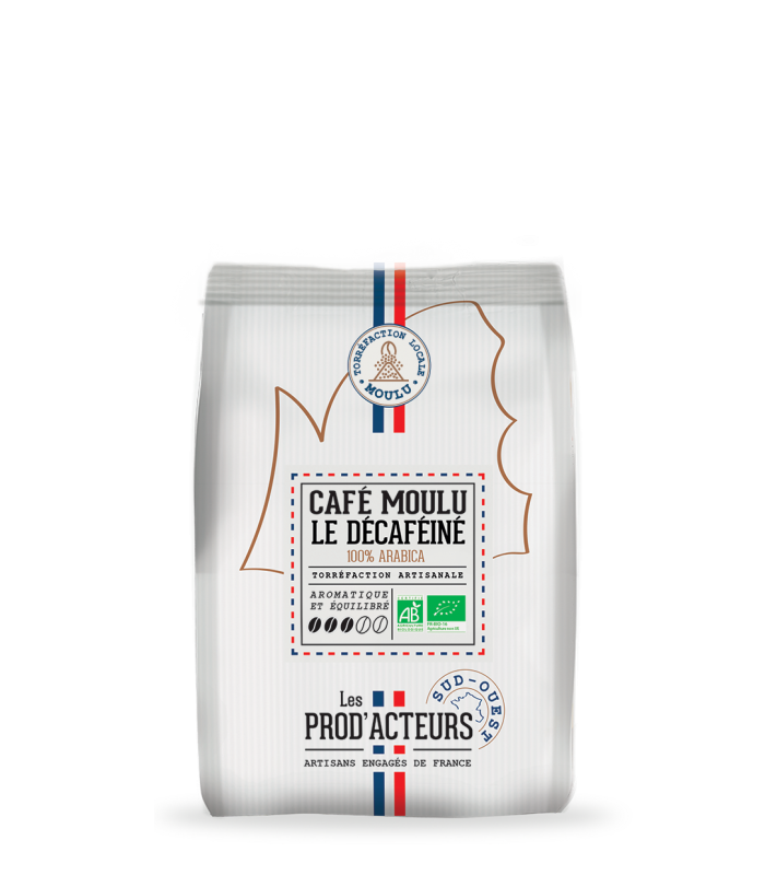 Le Décaféiné Moulu Bio||100% Arabica