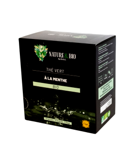 Thé Vert Menthe Bio (15x2g)||Nature&Bio Premium | Boîte de 15 infusettes