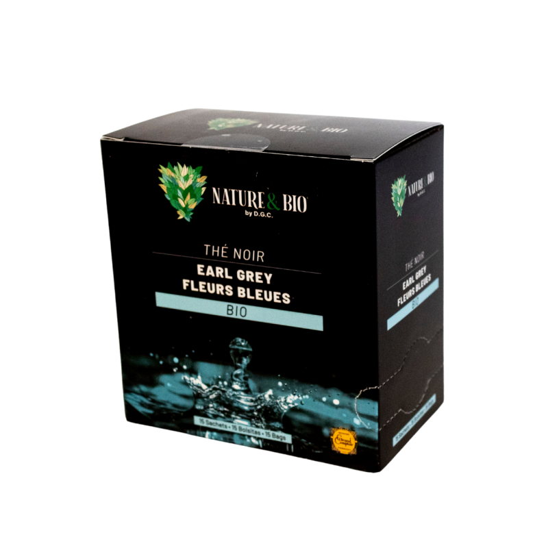 Thé Noir Earl Grey Bio (15x2,25g)||Nature&Bio premium | Boîte de 15 infusettes