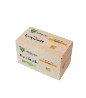 Thé Vert Citron Bio||"Les Essentiels" | Boîte de 25 infusettes