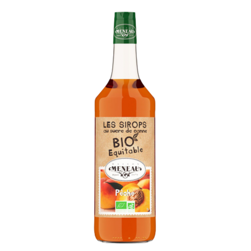 sirop de pêche bio