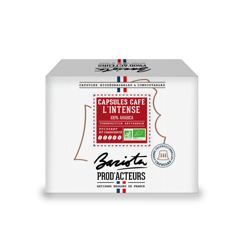 Capsule Compatible Nespresso®||Café L'Intense|70% arabica | 30% robusta
