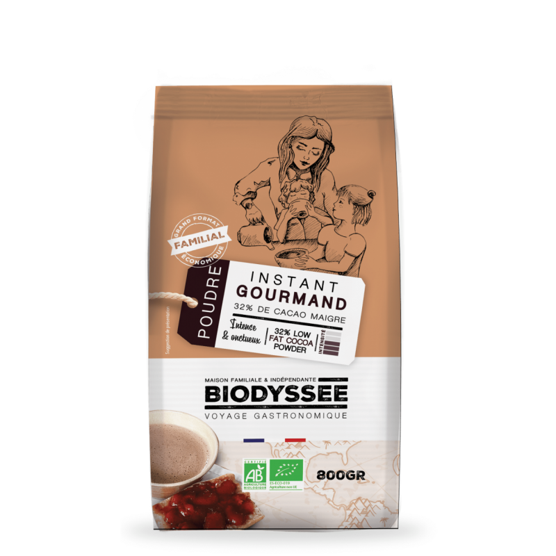 Poudre Chocolatée Gourmand|| 32% de Cacao Bio