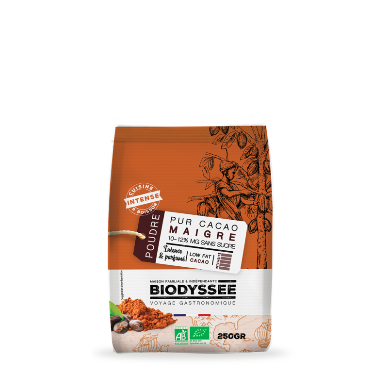 Pur Cacao Maigre Bio||10-12% MG sans sucre