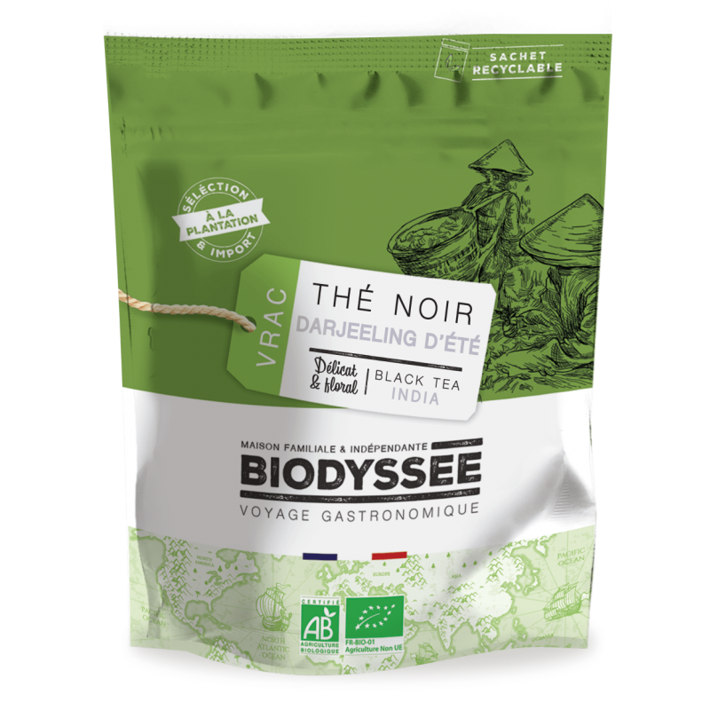 thé noir darjeeling bio