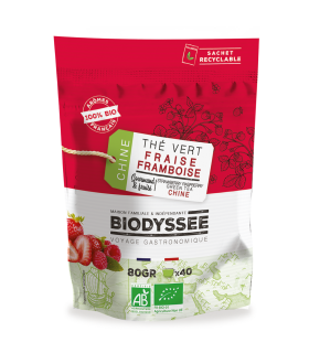 Thé Fraise Framboises Bio