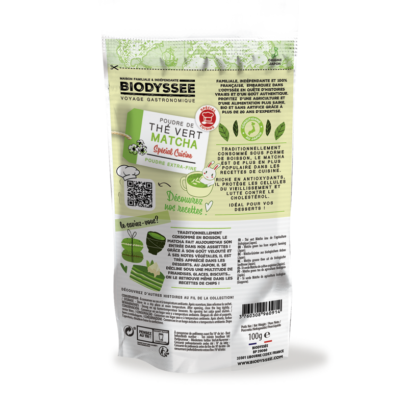 Matcha Poudre Cuisine Bio||Thé Vert