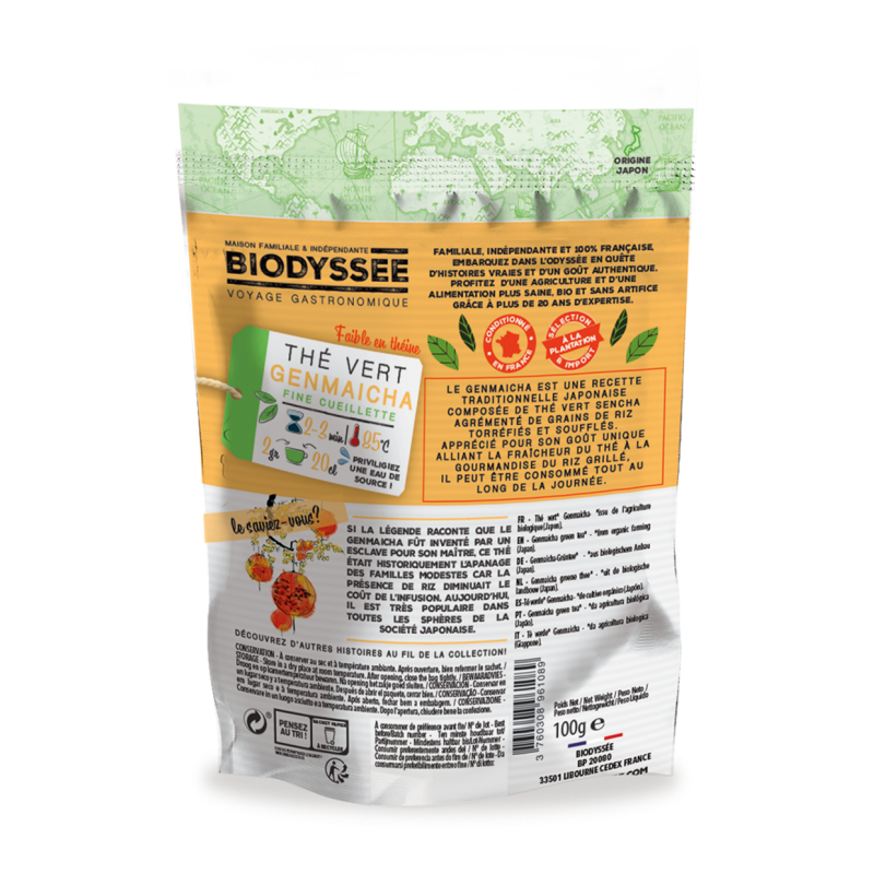 Genmaicha du Japon Bio||Thé Vert