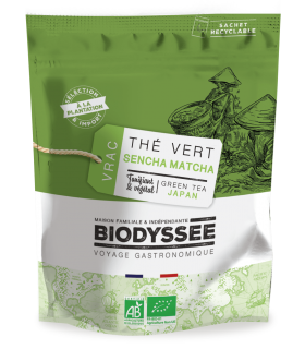 thé sencha matcha grand format bio
