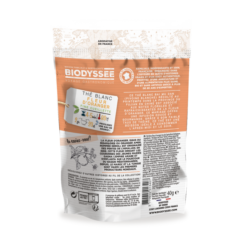 Fleur d'Oranger Bio||Thé Blanc