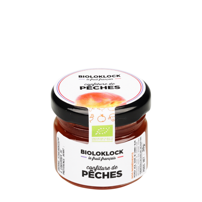 confiture de pêche bio