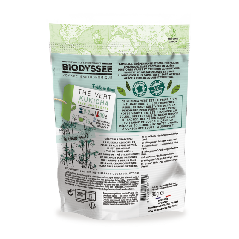 Kukicha Vert du Japon Bio||Thé Vert