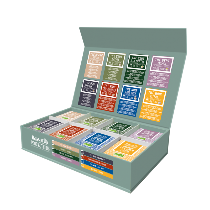 coffret de thés bio en infusettes