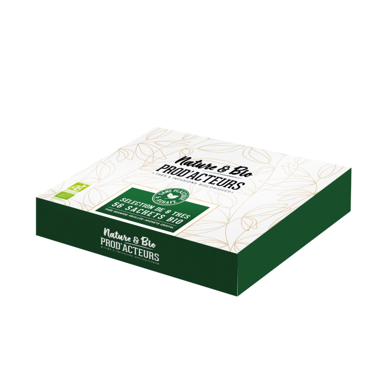 Coffret Thés Bio||Nature&Bio Premium| Boîte de 56 infusettes - x 56