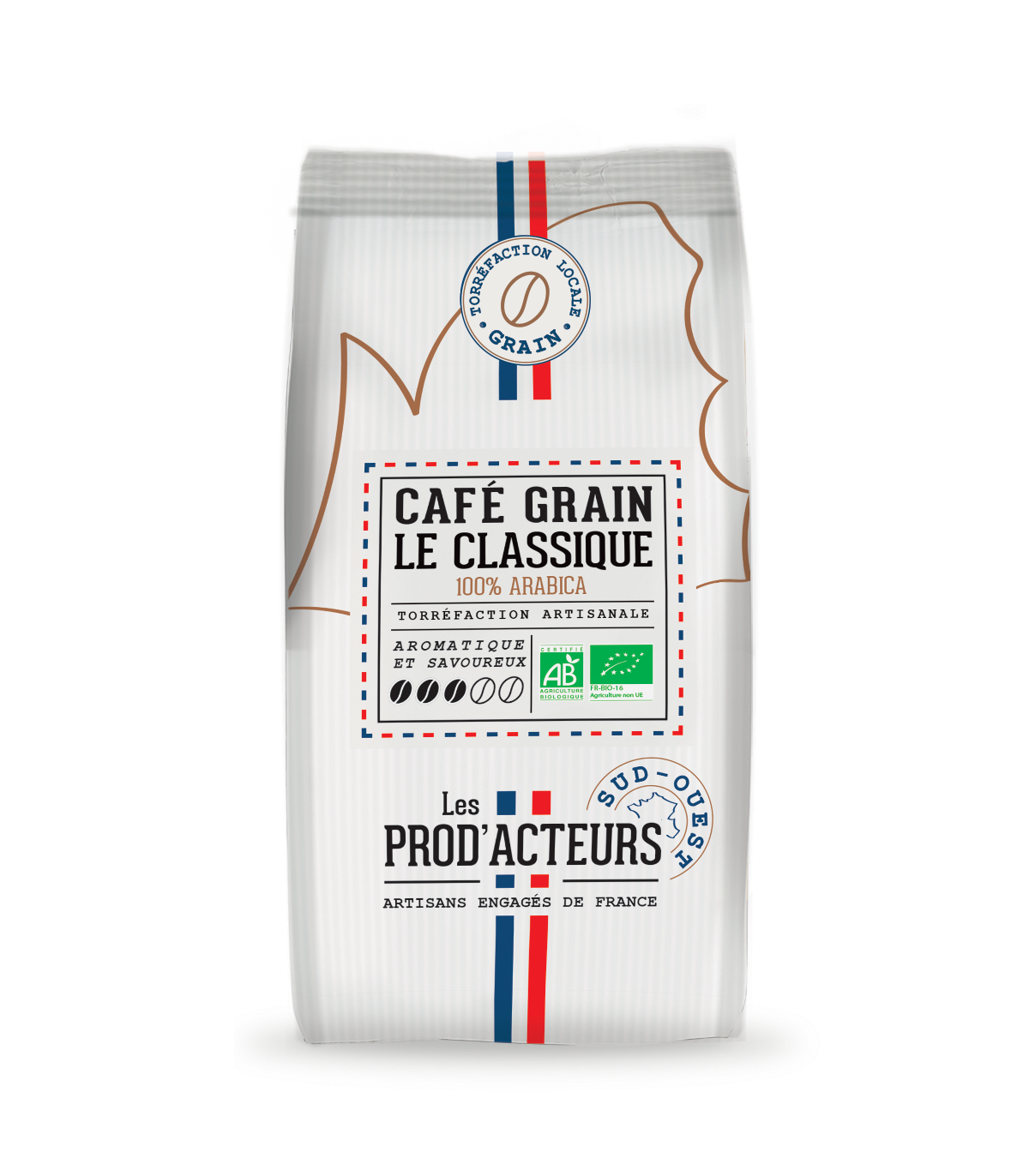 Café grain bio Sud-Ouest - Le Classique Bio 1kg